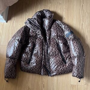 Mackage Brown  Monogram Quilted Jacket